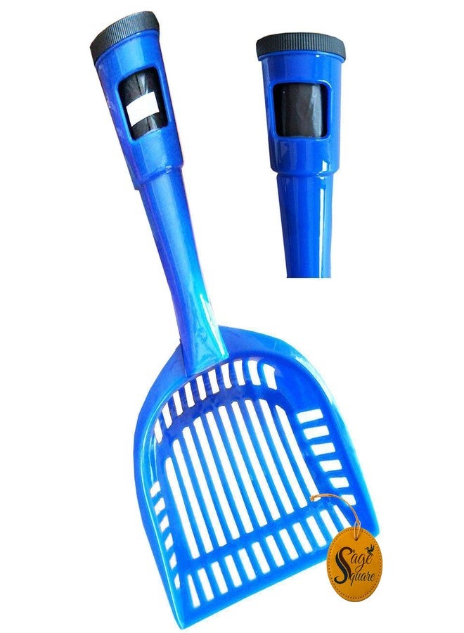 Sage Square Litter Scoop with Poop Bag Holding Space and Cute Design Scooper for Cat/Dog/Kitten/Rabbit/Guinea Pig (Along with 15 Poop Bag Sheet) - Image 4